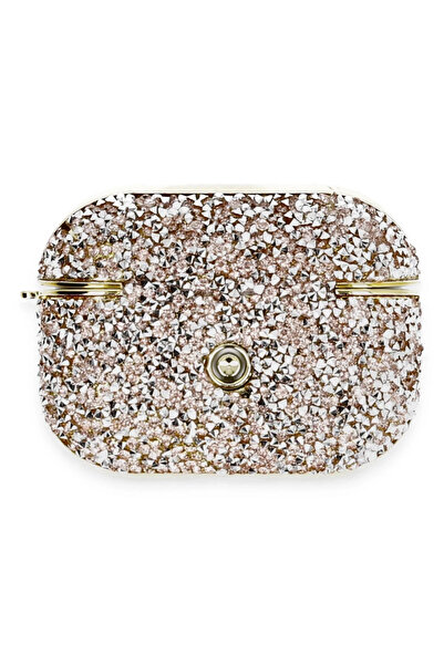 isiltikidsmoda حافظة نيو فيس ايربودز برو 2 (الجيل الثاني) مع حجر لوز - وردي