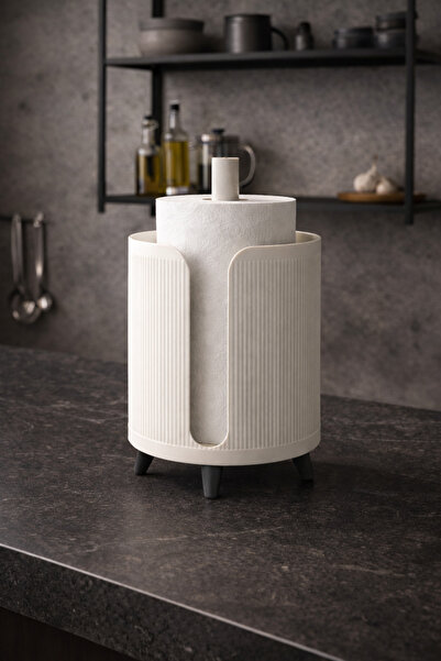 CHARM3D Nordic Loft Paper Towel Holder – Modern Freestanding Kitchen Towel Stand