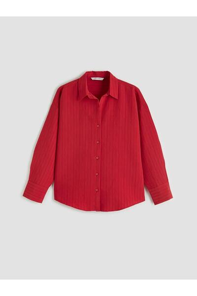 LC Waikiki Раирана дамска риза с голям размер (S6)