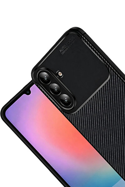isiltikidsmoda غطاء كربون أسود من نيو فيس لسامسونج جالاكسي S26 بلس مع تركيز ت...