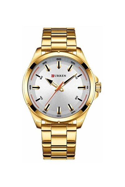 Curren Men's Water Resistant Analog Watch 8320 - 46 mm - Gold