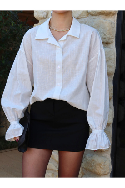 thelowely Shrinkled Sleeves Shirt