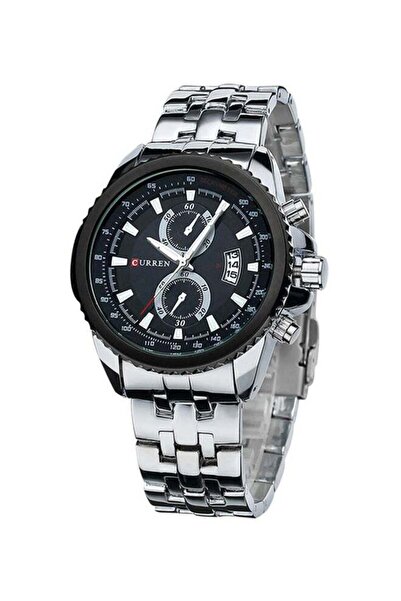 Curren Men's Water Resistant Analog Watch 8082 - 43 mm - Silver