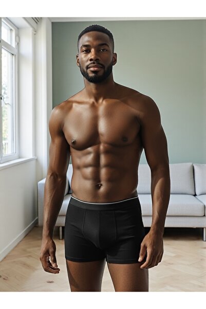 Aybome Erkek Boxer Premium Seri Yumuşak Dokulu Pamuklu Boxer