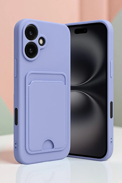 isiltikidsmoda Newface iPhone 16 Case Kelvin Silicone with Business Card Hold...