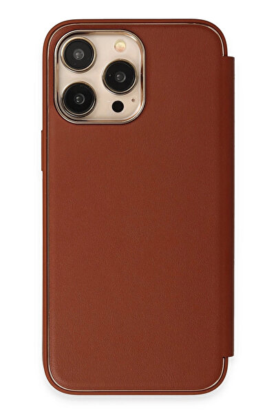 isiltikidsmoda Newface iPhone 14 Pro Case with Dolpin Cover - Brown