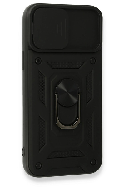 isiltikidsmoda Newface iPhone 15 Pro Case Silicone with Pars Lens Ring - Black