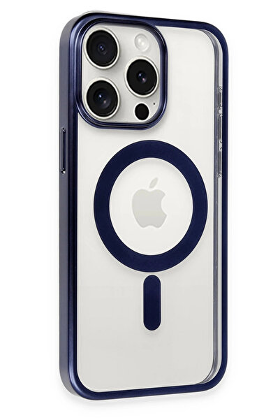 isiltikidsmoda Newface iPhone 15 Pro Case Erozi Magsafe Cover - Navy Blue