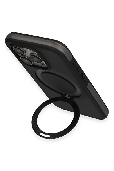 isiltikidsmoda Joko iPhone 15 Pro Zorda Airbag Magsafe Stand Cover - Black