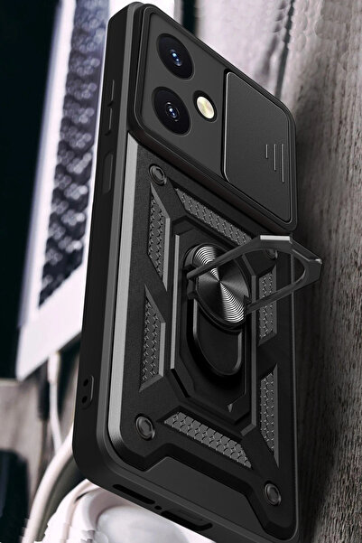 isiltikidsmoda Newface Vivo Y27 Case Pars Lens Ring Silicone - Silver