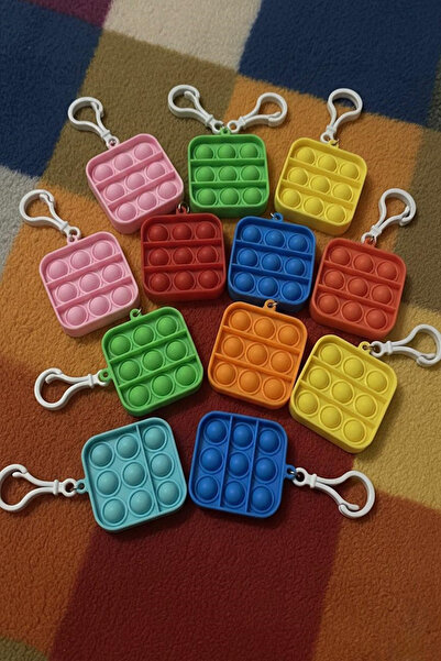 Hyd 20 Adet Oyuncak Kare Popit Anahtarlıklı Karne Hediyesi Doğum Günü Hediyes...