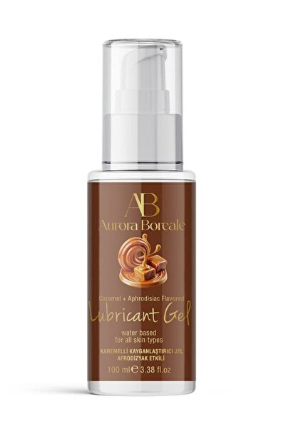 Aurora Boreale Karamel Aromalı Kayganlaştırıcı Jel – 100 ml, Su Bazlı & Gıda Aromalı