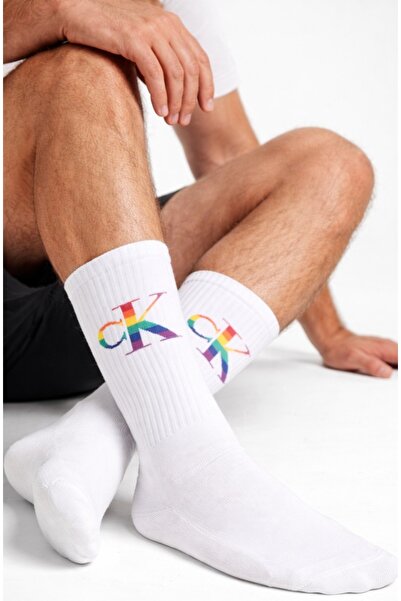 Calvin Klein CKJ pamuklu erkek çorap tekli