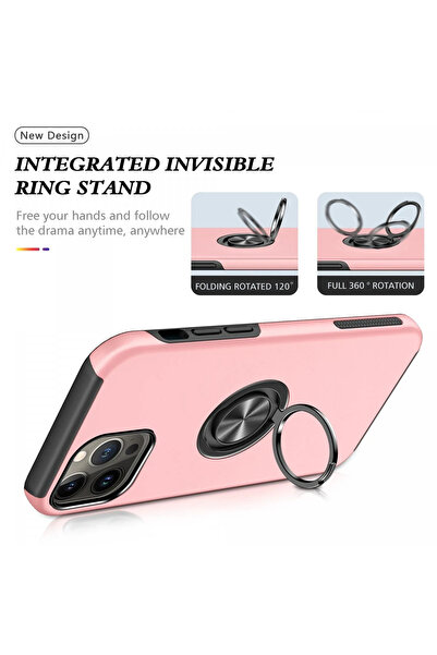 isiltikidsmoda Newface iPhone 13 Pro Case Elite Ring Cover - Pink