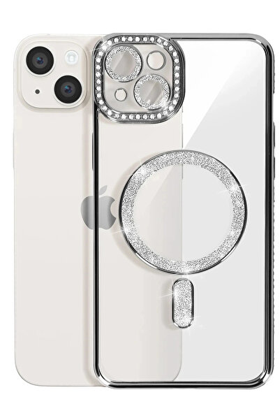 isiltikidsmoda Newface iPhone 15 Case Joke Silvery Magneticsafe Case - Black