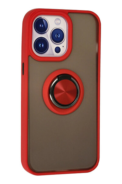 isiltikidsmoda Newface iPhone 13 Pro Max Case Montreal Ring Silicone Cover - Red