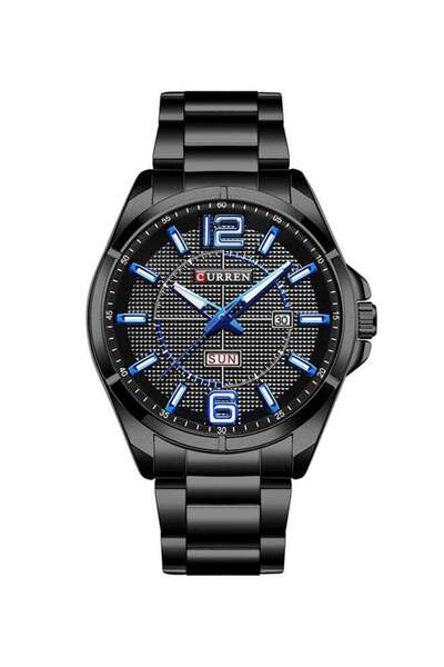 Curren ساعة رجالية تناظرية مقاومة للماء 8271