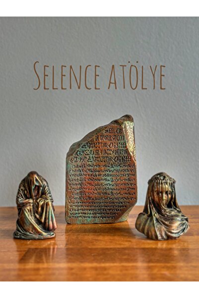 selens party SELENCE ÖZEL TASARIM MISIR ANTİK HİYEROGLİF YAZILI VAZO- KİTAP T...