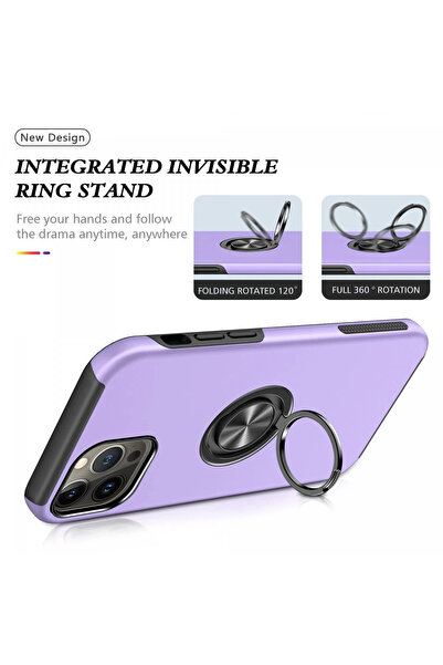 isiltikidsmoda Newface iPhone 13 Pro Case Elite Ring Cover - Purple