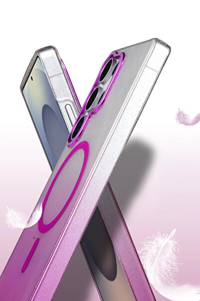 isiltikidsmoda Newface Samsung Galaxy S24 Ultra Glossy Magsafe Cover - Purple