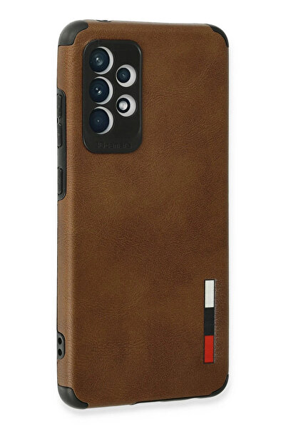 isiltikidsmoda Newface Samsung Galaxy A72 Case Loop Leather Silicone - Brown