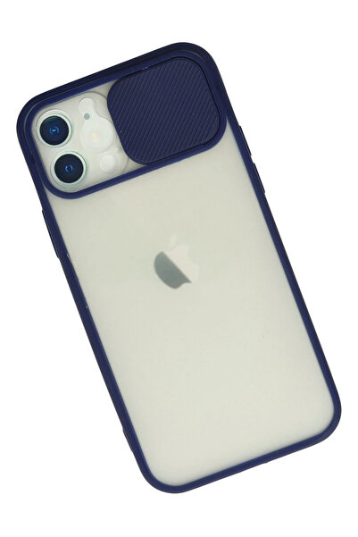 isiltikidsmoda Newface iPhone 12 Case Palm Frosted Camera Sliding Silicone - ...