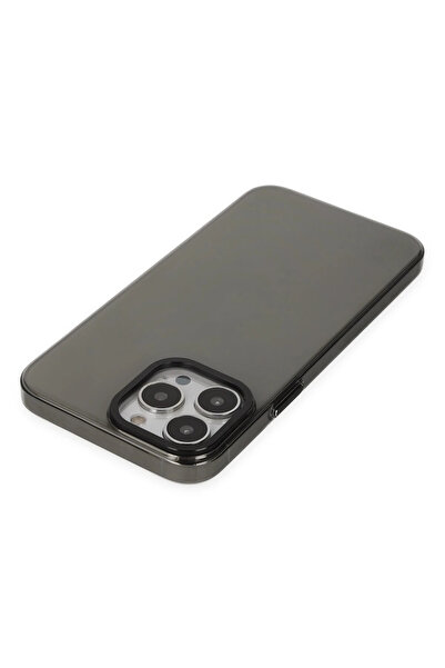 isiltikidsmoda Newface iPhone 13 Pro Max Case Anka Pc Hard Metal Cover - Black