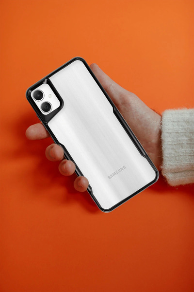 isiltikidsmoda نيوفايس حافظة سامسونج جالاكسي A06 غطاء سيليكون - رمادي تيتانيوم