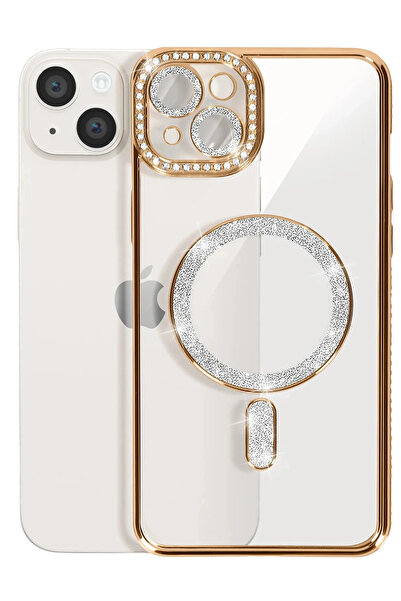 isiltikidsmoda Newface iPhone 15 Case Joke Silvery Magneticsafe Case - Gold