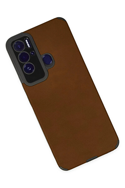 isiltikidsmoda Newface Tecno Pova Neo Case Loop Leather Silicone - Brown