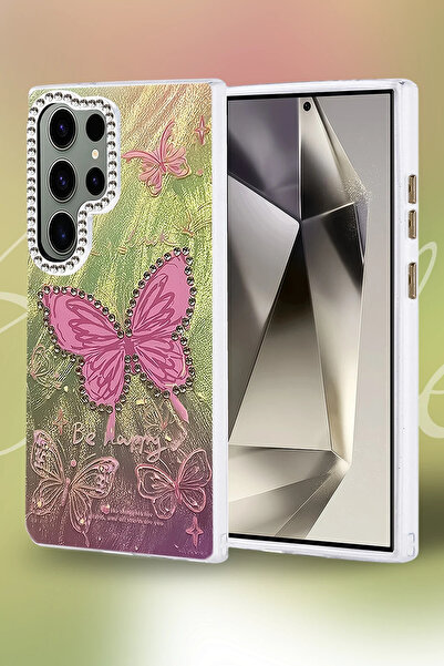 isiltikidsmoda Newface Samsung Galaxy S23 Ultra Case Blade Mirrored Pattern C...
