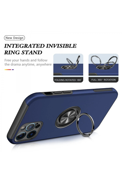 isiltikidsmoda Newface iPhone 12 Pro Case Elite Ring Cover - Navy Blue