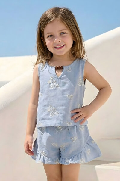 Zeyland Girl's Shorts Set 3-12 Years Blue