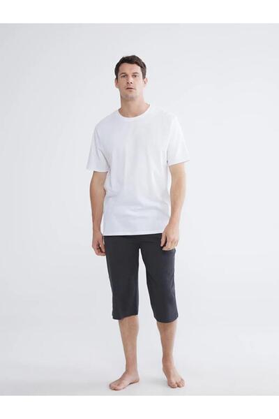 LC Waikiki Γκρι ανδρικό σορτς πιτζάμας κανονικής εφαρμογής (S6)