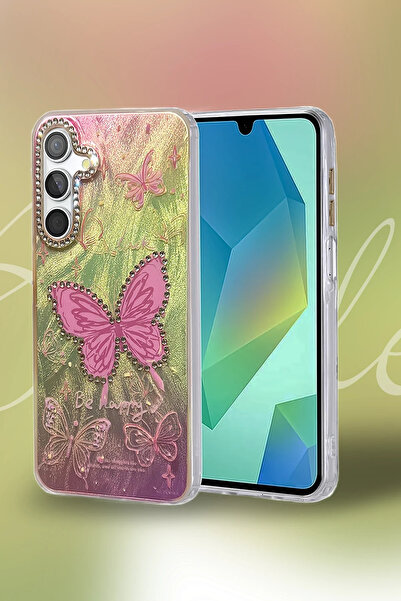 isiltikidsmoda Newface Samsung Galaxy S24 Fe Case Blade Mirrored Pattern Cove...