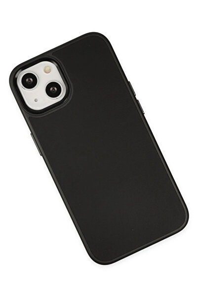 isiltikidsmoda Newface iPhone 14 Plus Case Asian Leather Silicone - Black