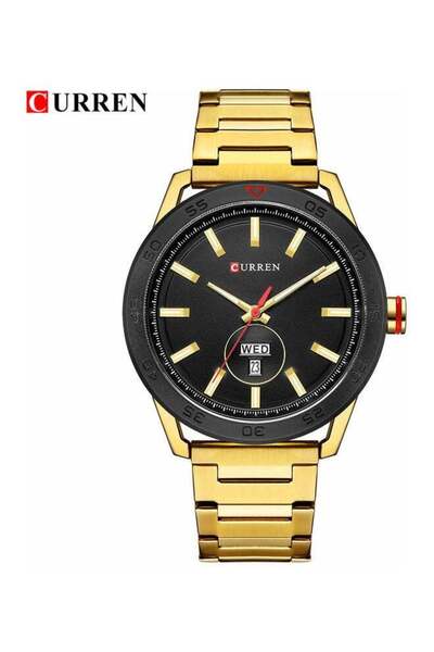 Curren Men's Stylish Analog Wrist Watch - 38 mm - Gold
