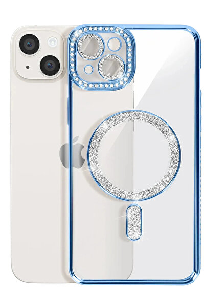 isiltikidsmoda Newface iPhone 15 Case Joke Silvery Magneticsafe Case - Blue