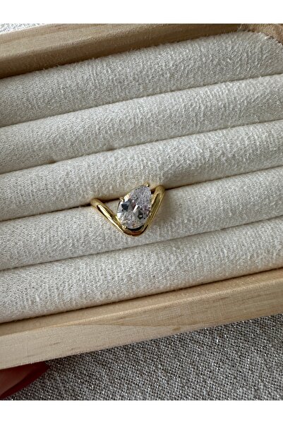 ringbox Special Series - Gold Damla Amorphous Ring