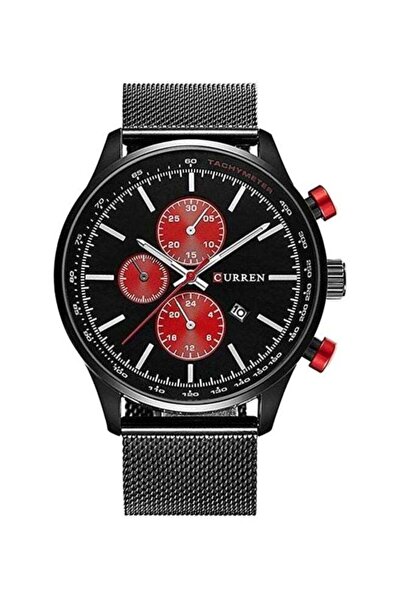 Curren men Analog Quartz Watch 8227 - 44 mm - Black
