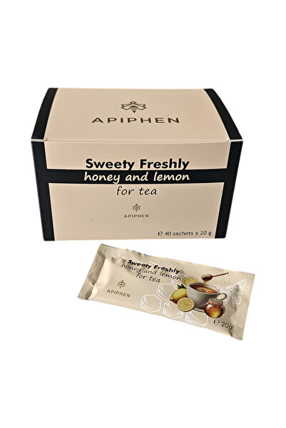 Phenalex APIPHEN Sweety Freshly Honey and Lemon Tea Sweetener, 20 sachets x 20g