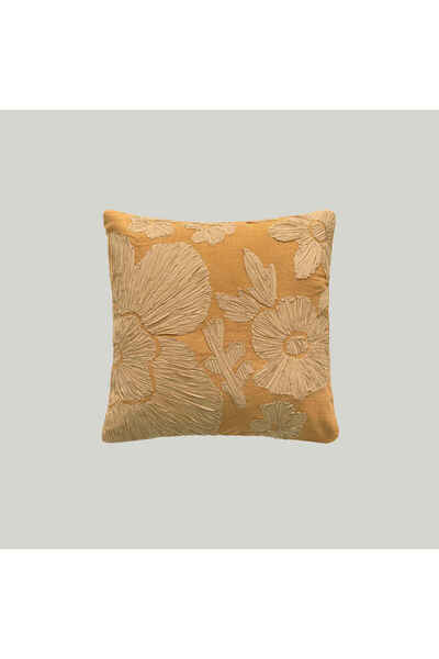 Linens Foldi Kırlent Kılıfı 45x45 cm Hardal