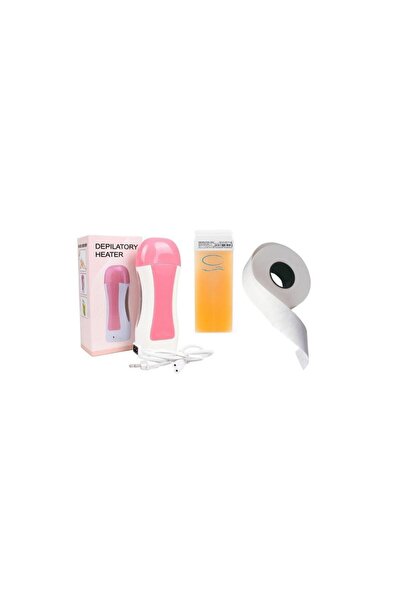 DEPİLA Roll-on wax heater with cartridge and wax strips – Home waxing set