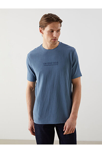 LC Waikiki تي شيرت رجالي مطبوع بأكمام قصيرة وياقة روبا من UZG STORE للرجال ال...