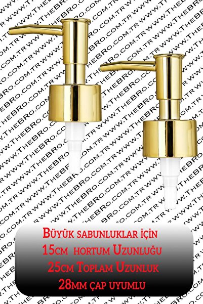 TheBRo 2 Spare Gold Soap Dispenser Pumps