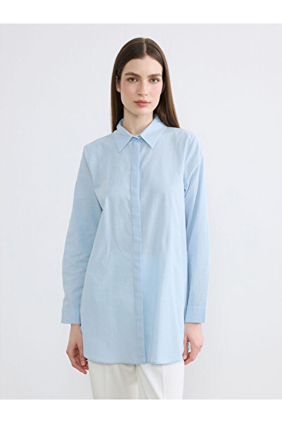 LC Waikiki Rmz Gi̇yi̇m Farkiyla Textured Women's Shirt Tunic