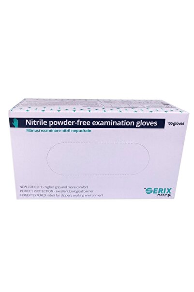 SERIX Nitrile Gloves, Serix, Disposable, Textured XL, 100 pcs