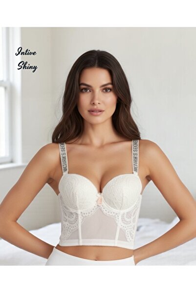 İntive Lingerie Intive'Vs Logo' Premium Stone Strap Underwire Double Push-Up ...