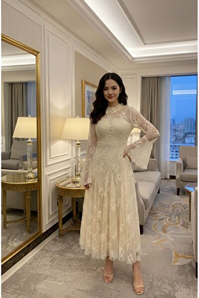 Sukar Elegant Lace dress in 7 colors