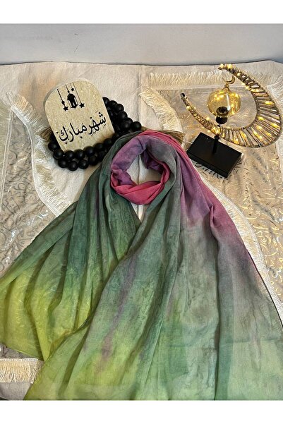 Difaf Hand-painted tie-dye head scarf